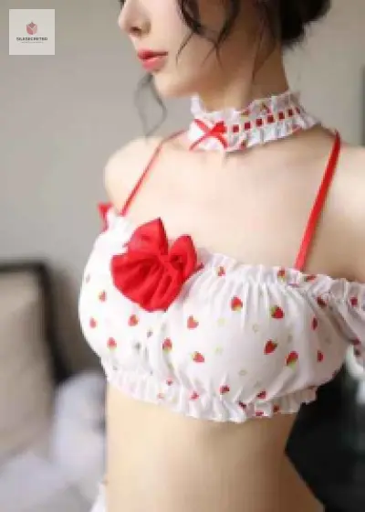 2026 Sweet Strawberry Maid Cosplay Lingerie Set secondary