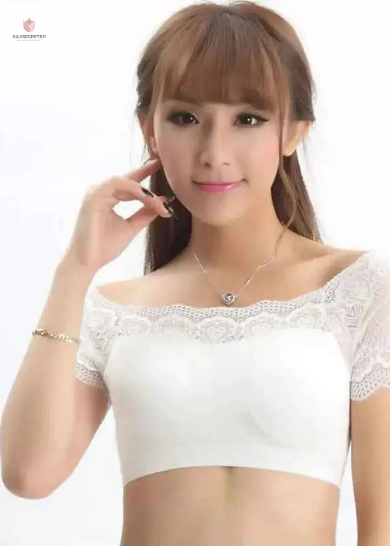 New Modal Sleeveless Strapless Bralette Anti-Light Short Lace Vest Sexy Versatile Sleepwear