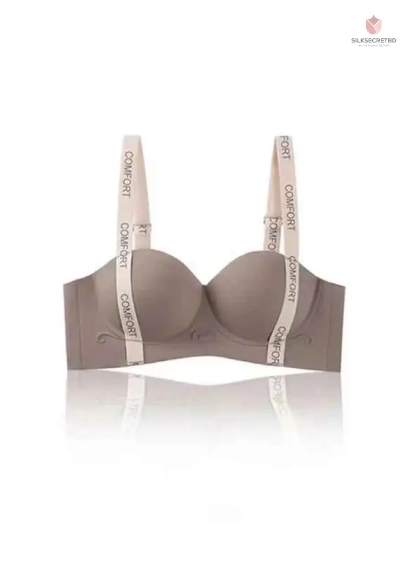 Women's Underwear Small Chest Gathered Look Big Anti-Sagging Top Push up Seamless No Steel Ring Beau