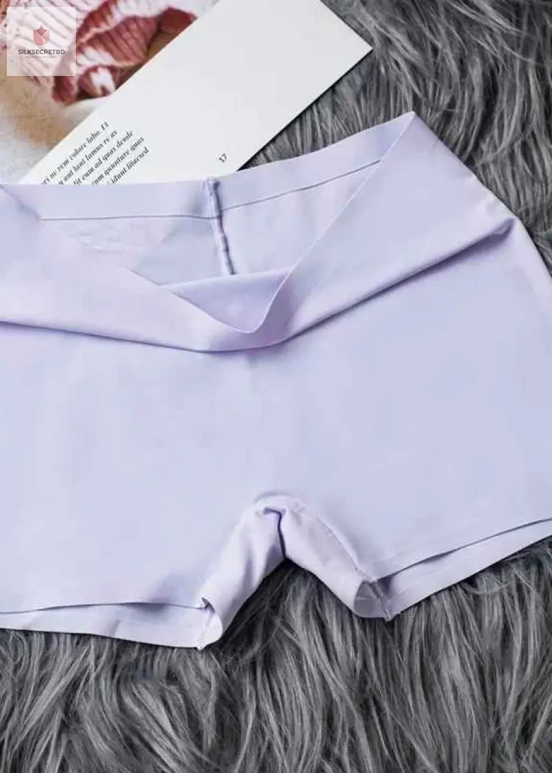 Autumn Ice Silk Seamless Ladies Boxer Shorts