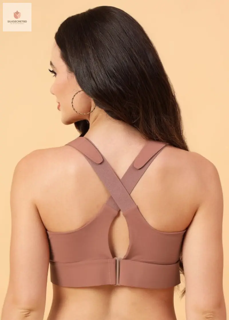 আপনার আত্মবিশ্বাস Premium Front Zip Comfort & Support Sports Bra